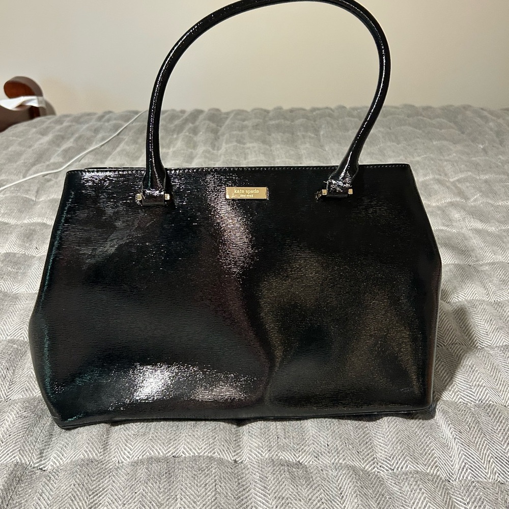 Kate Spade New York Black Patent Leather Tote